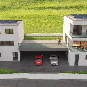 Gumefens - Superbe Villa Moderne avec Vue Panoramique à Vendre