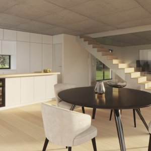 Gumefens - Superbe Villa Moderne avec Vue Panoramique à Vendre