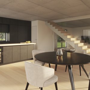 Gumefens - Superbe Villa Moderne avec Vue Panoramique à Vendre