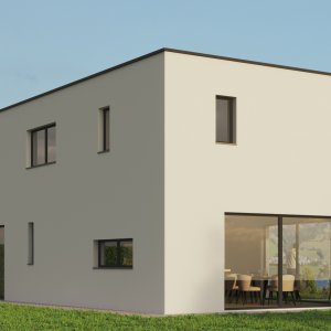 Gumefens - Superbe Villa Moderne avec Vue Panoramique à Vendre